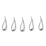 Max 5Pcs Stainless Steel Fishing Rod Guides Rod Repair Kit DIY Tips Rings 003