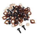 Max 100pcs Safety Doll Eyes Eyelid for DIY Teddy Bear Doll Toy Washers 12mm Clear