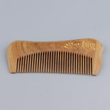 Maxbell Wide Tooth Natural Wooden Hair Comb Anti-static Massage Detangler Comb Character
