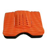 Maxbell 3 Pieces Surfboard Traction Tail Mat Deck Grip Stomp Pad Paddleboard Orange