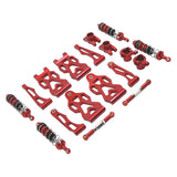 Maxbell 1/16 RC Car Upgraded Metal Parts Front Lower Swing Arms for Q141 16103 Q117C Red