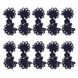 Maxbell 5 Pairs Chinese Frog Knot Closure Buttons for Cloth Decor Navy