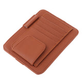 Maxbell Eye Frame Holder Car Sun Glasses Ticket Receipt Card Clip Storage Board Orange