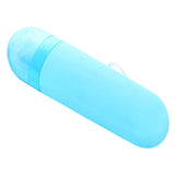 Maxbell Travel Toothbrush Case Durable Dustproof Transparent Cover for Toothpaste blue