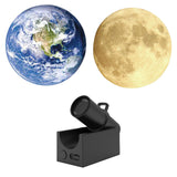Maxbell Projector Light USB Powered Decorative Earth/Moon Bedside Lamps for Party Earth and Moon Lens