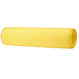 Max Solid Color Cotton Linen Cylindrical Lumbar Support Pillow Yellow