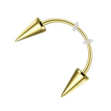 Maxbell Teeth Jewelry Fashion Piercing Ornament for Costume Party Halloween Golden