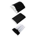 Max 150Pcs Disposable Eyelash Mascara Wands Lip Eyeliner Makeup Brush Kit Black