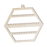 Maxbell Earring Display Stand Hexagonal Shaped Hanging for Ear Stud Necklaces Store