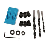 Maxbell 15 Degree Oblique Hole Positioner Woodwork Guide Locator Set 14