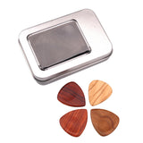 Maxbell Red Sandalwood Guitar Picks Plectrum w/ Case Vintage Style for Guitar Parts