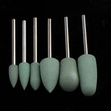 Maxbell Silicone Nail Art Drill Bits Manicure Polishing Grinding Buffing Head 6x 01