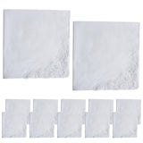 Maxbell 12Pcs Wedding Hankies Bandanas White Handkerchief for Grooms Party Weddings style B