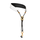 Maxbell Saxophone Neck Strap Padded Comfortable for Soprano Saxophone Bass Clarinet White