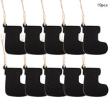Max 10pcs Mini Hanging Chalk Board Blackboard Memo Message Sign Socks