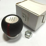 Maxbell Aluminum Alloy Leather Car Gear Stick Shift Knob Fits Toyota