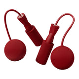 Maxbell Cordless Jumping Rope Gym Exercise Fitness Weighted Jump Rope for Kids Ball dia6.5cm Red