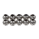 Maxbell 10pcs Retro Hair Decorations Jewelry Hair Extension Dreadlocks Beads Ringd HLK01