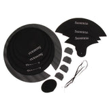 Maxbell 1 Set Cymbal Drum Mute Pads Drum Mute Pad Mat Drum Head Pad for Drum Set