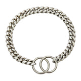Maxbell Metal Dog Chain Collar Training Necklace Choker Heavy Duty Chew Proof Strong 30.5cm Argent