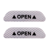 Maxbell 2Pieces Car Door Stickers Reflector Replacement Silver