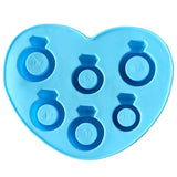 Maxbell Diamond Ring Freeze Ice Cube Tray Mould DIY Silicone Cake Mold Tool for Party