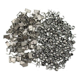 Maxbell Set of 300 Zipper Repair Kit, U Shaped Components Replace Open End, U Shaped Black