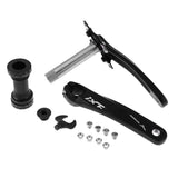 Maxbell Mountain Bike Crank Arm Set with Bottom Bracket and Chainring Bolts Black