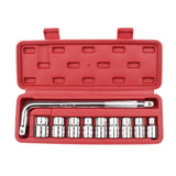 Maxbell 10pcs Automobile Motorcycle Repairing Tool Socket Wrench Set with Case