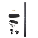 Maxbell DSLR Camera Microphone Wired Vocal Mic for Voice Dictation Film DSLR Cameras Black