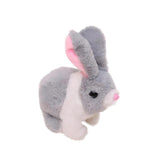 Maxbell Electric Bunny Toys Hopping Jumping Walking for Kids Toy Party Favor Easter Gray