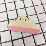 Max Cloud DIY Wood Banner Garland Wedding Decorative For Bedroom Wall -Pink