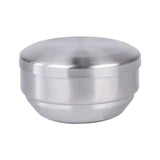 Maxbell Metal Bowl with Lid 304 Stainless Steel Bowl for Salad Appetizer Cereal 13.5cm Argent