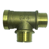 Max 4 points 3-Way Tee Female Brass Thread Connector Adapter Fitting Model_1