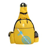 Maxbell Durable Tennis Racquet Bag with Detachable Shoulder Strap for Travel Unisex Yellow