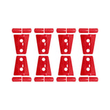 Maxbell 8Pcs Hood Hinge Cover Replaces for JK Wrangler 2007-2017 Easily Install Red