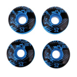 Maxbell 4pcs PU Skateboard Wheels Replacement  Blue