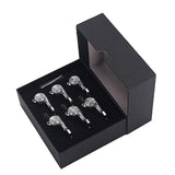 Max 6R Locked String Guitar Tuning Pegs Tuner With Keys Small Square Head Silver