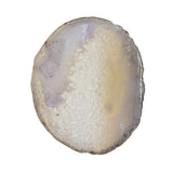 Maxbell 1 Piece 80-100mm Agate Quartz Crystal Slices Coaster Home Ornament Raw grey