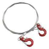 Maxbell RC Car Steel Tow Rope 1:10 1/10 Durable Metal for TF2 Vehicle Crawlers Red