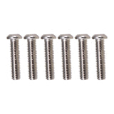 Maxbell Iron Guitar Bridge Saddles Screws Durable for Electric Guitar Bridge Parts Argent