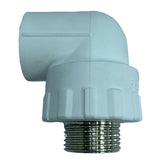Maxbell PPR Male Thread Elbow Copper Connector Hot Melt Pipe Connector Fittings D