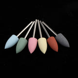 Maxbell Silicone Nail Art Drill Bits Manicure Polishing Grinding Buffing Head 6x 07