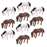 Maxbell 10pcs Miniature Dollhouse Bonsai Fairy Garden Landscape Horse Decor
