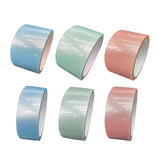 Maxbell 6 Pieces Sticky Ball Rolling Tape 4.8cm 6cm Width Colored Tapes Bulk Game StyleC