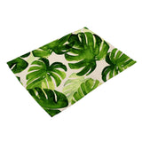 Maxbell Green Leaves Design Insulation Bowl Placemat Dining Pad Western Table Mat #1