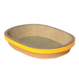 Maxbell Cat Scratch Pad Thicken Corrugated Nest Bed Bowl Shaped Grind Claws Yellow Edge