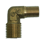 Max 1 Pc Double Male Thread Elbow Brass Adapter Pipe Fitting DN8xDN6