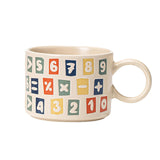 Maxbell Drinking Water Cup Ceramic with Handle Breakfast for Milk number