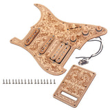 Max Maxb Wired Alnico V Humbucker Pickup Pickguard Protector SSH for Strat Guitar